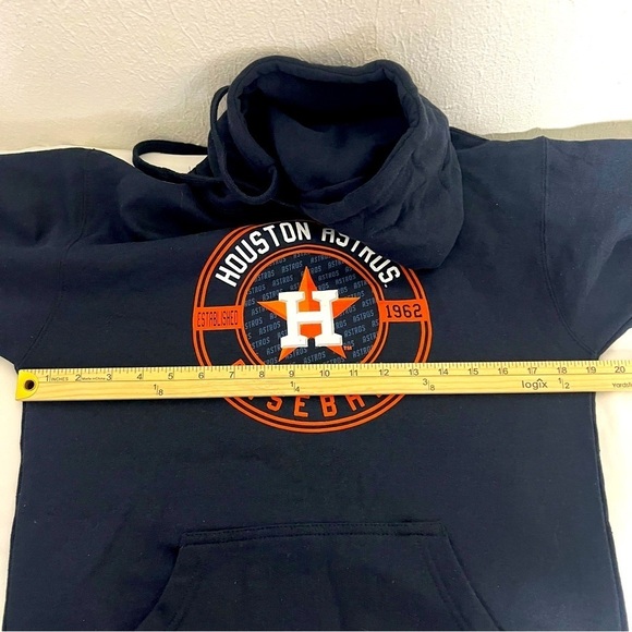 Stitches Genuine Merchandise MLB Small Navy Houston Astros Sweatshirt Hoodie EUC - Picture 9 of 9
